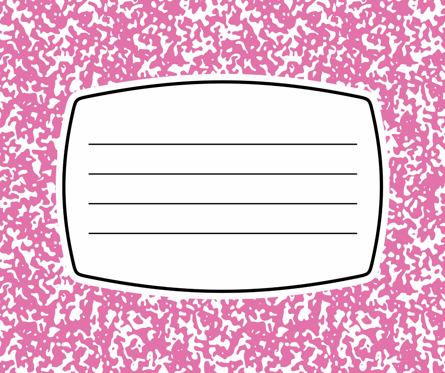 Personalized Teacher Mouse Pad - Composition Notebook