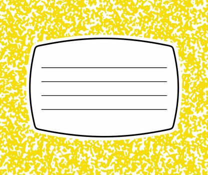 Personalized Teacher Mouse Pad - Composition Notebook