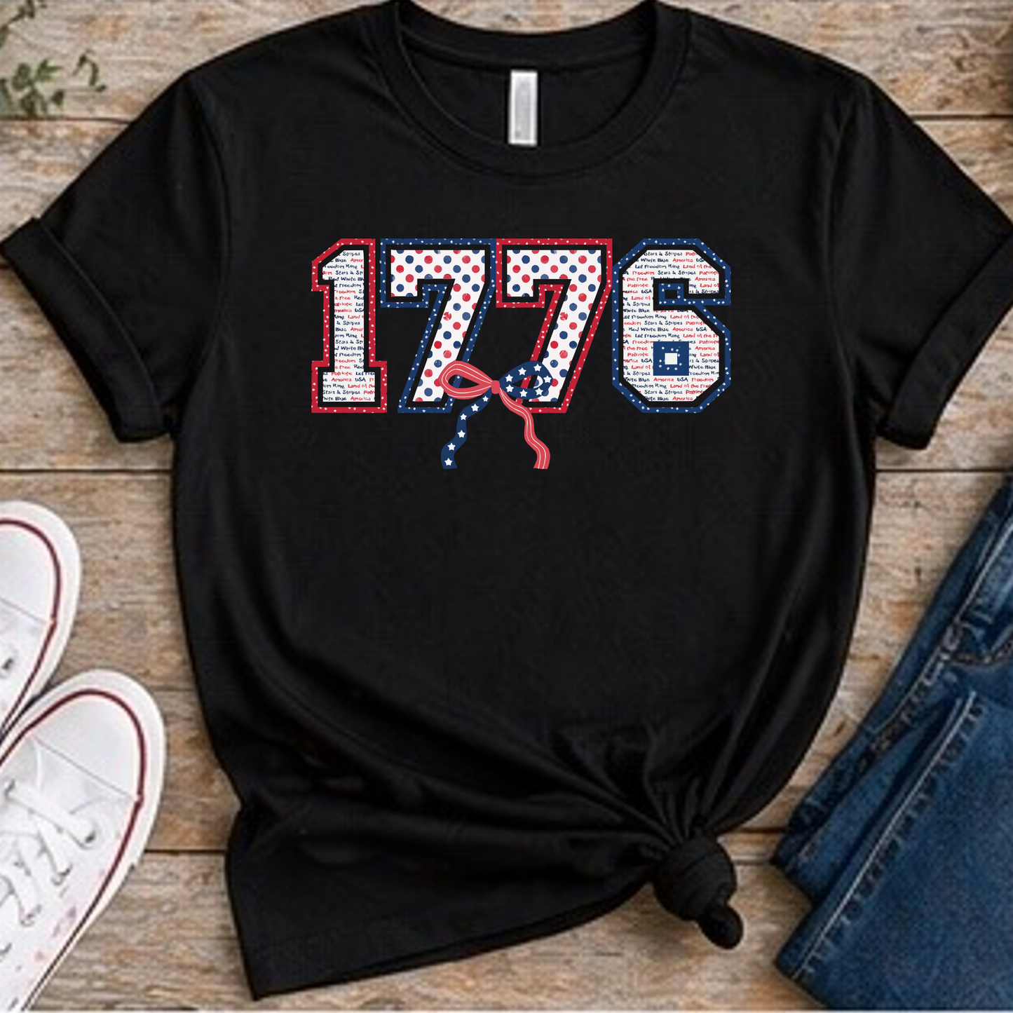 1776 Patriotic Shirt | Fourth of July Graphic Tee | America Independence Day Red White Blue T-Shirt