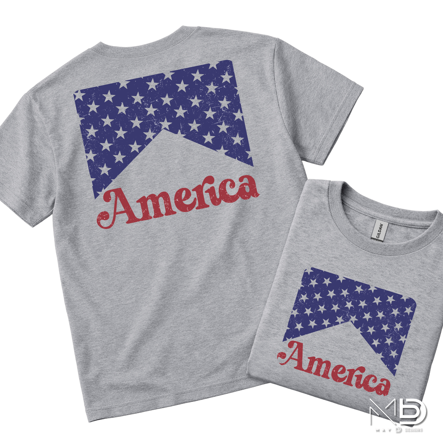 Vintage America Stars & Stripes Patriotic Shirt | Fourth of July Graphic Tee