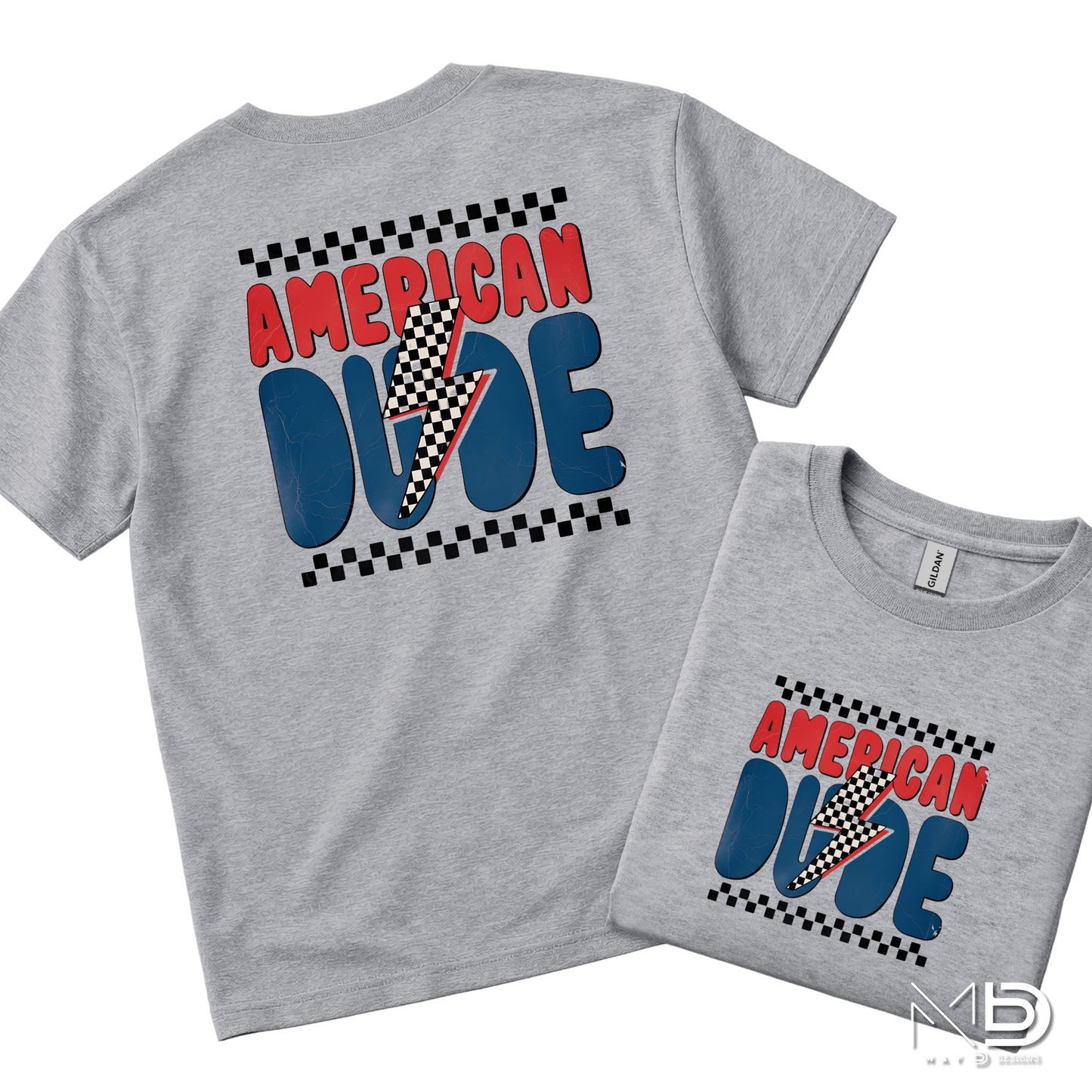 American Dude Patriotic Shirt | Retro Fourth of July Graphic Tee
