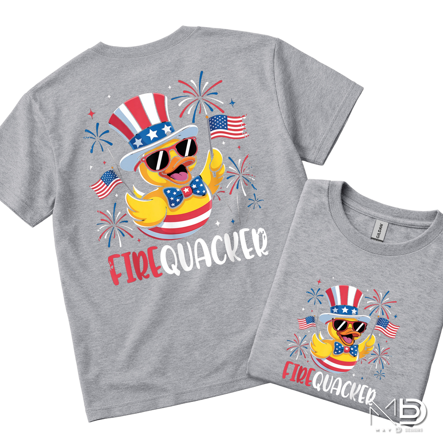 Funny Duck Patriotic Shirt | Firequacker Independence Day Tee