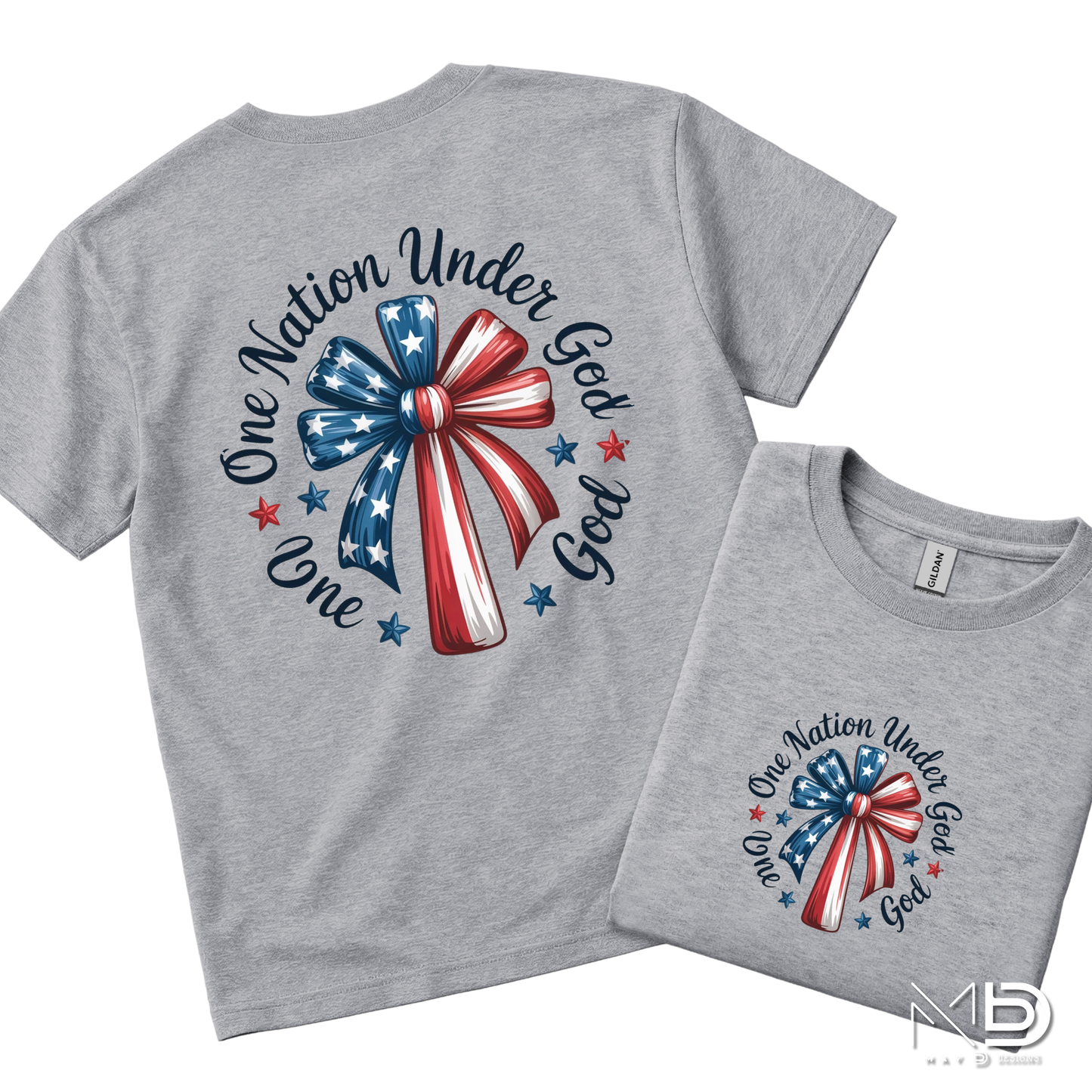 One Nation Under God Shirt | Christian Patriotic USA Graphic Tee