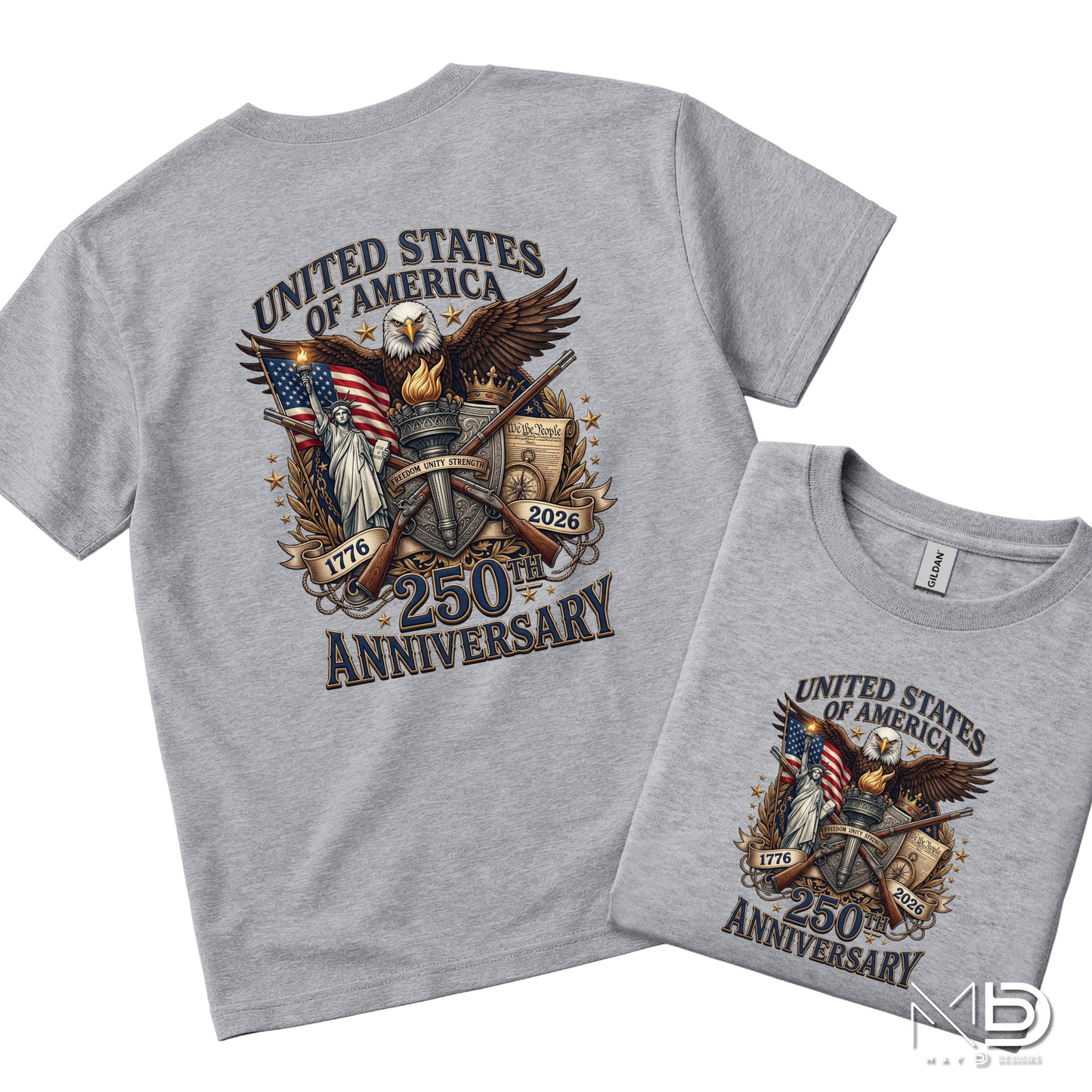 USA 250th Anniversary Shirt | 1776-2026 Patriotic Eagle Graphic Tee