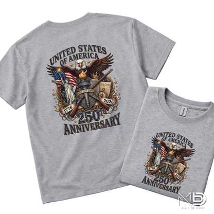 USA 250th Anniversary Shirt | 1776-2026 Patriotic Eagle Graphic Tee