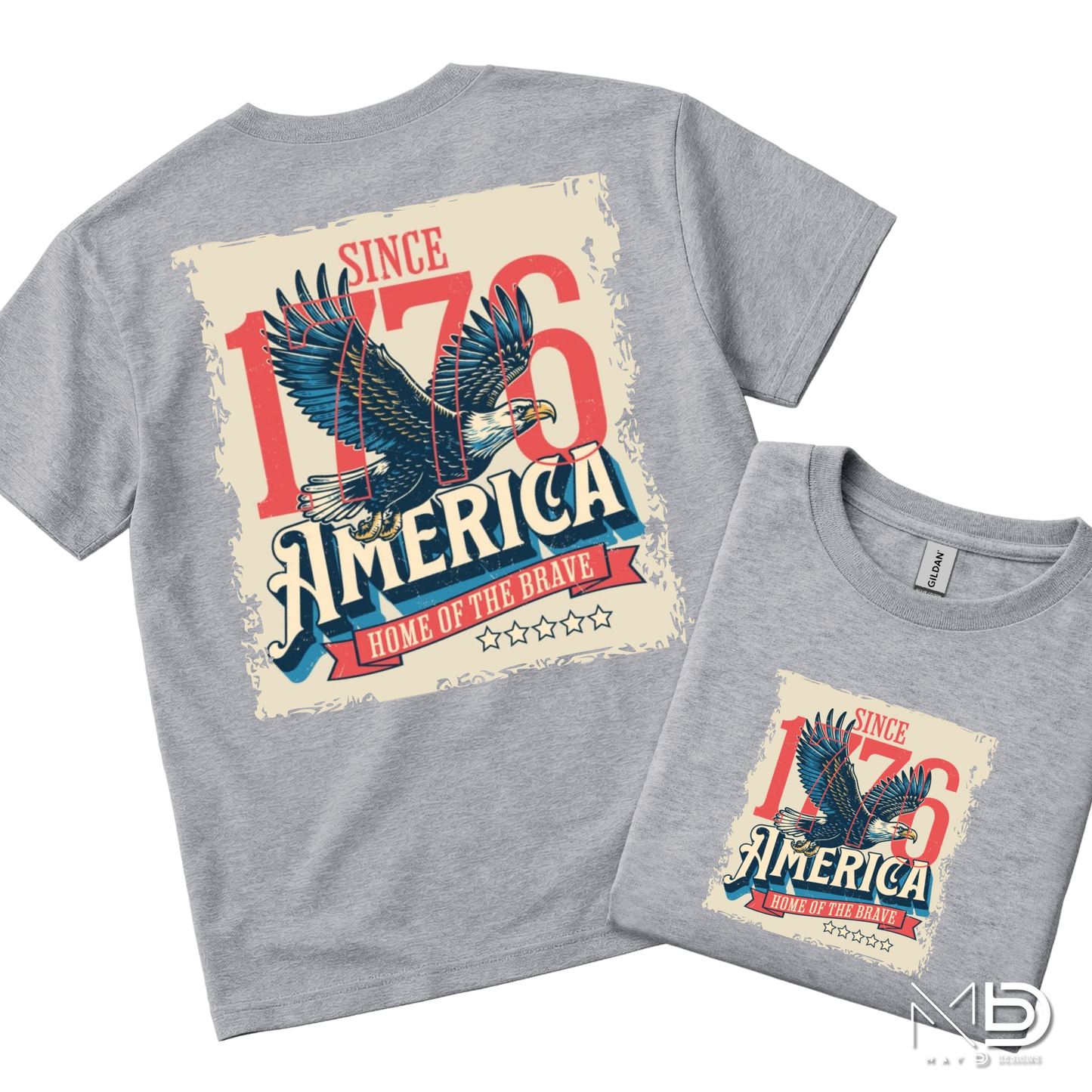America Since 1776 Shirt | Patriotic Eagle USA Graphic Tee