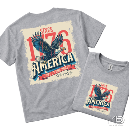 America Since 1776 Shirt | Patriotic Eagle USA Graphic Tee