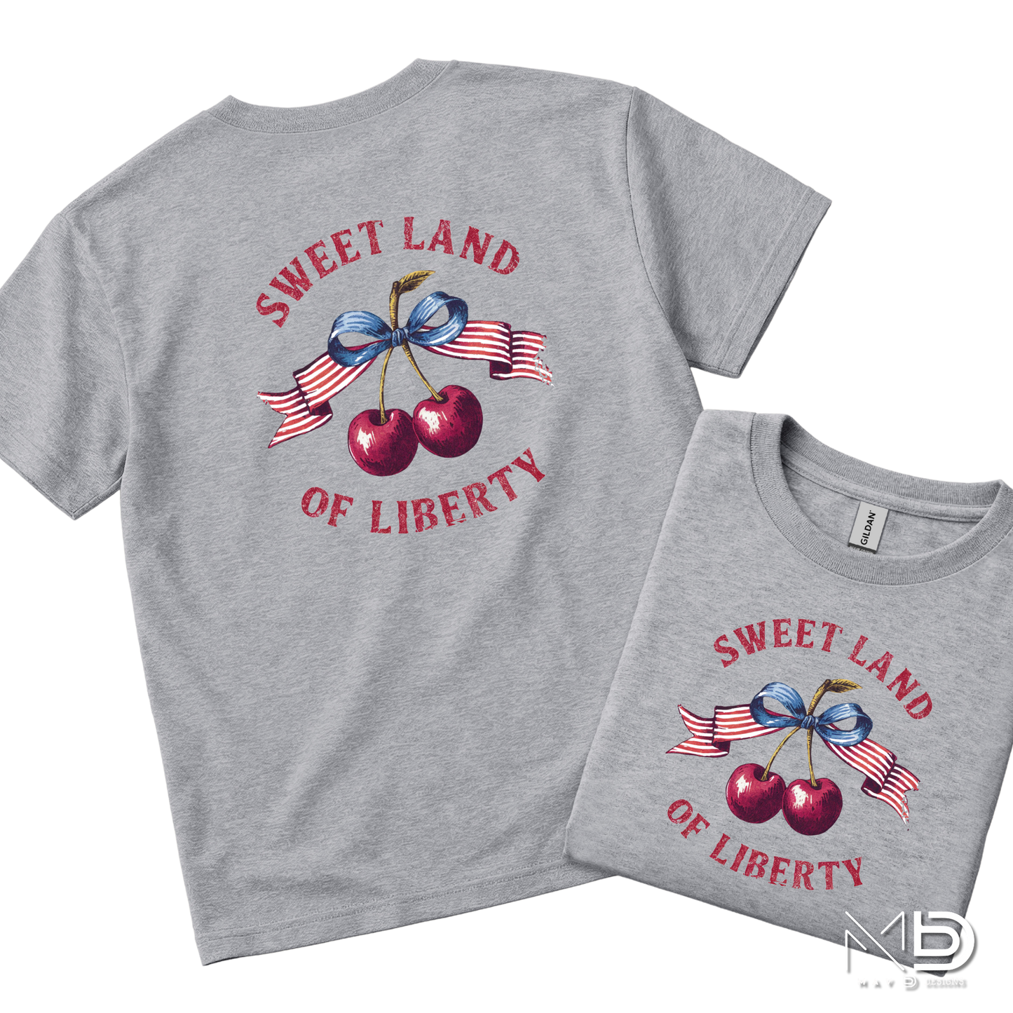 Sweet Land of Liberty Patriotic Cherry Shirt