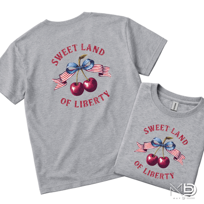Sweet Land of Liberty Patriotic Cherry Shirt