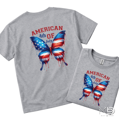 American 4th of July Butterfly Shirt | Patriotic Butterfly Graphic Tee
