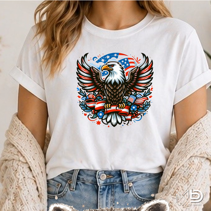 Patriotic Bald Eagle Freedom Shirt