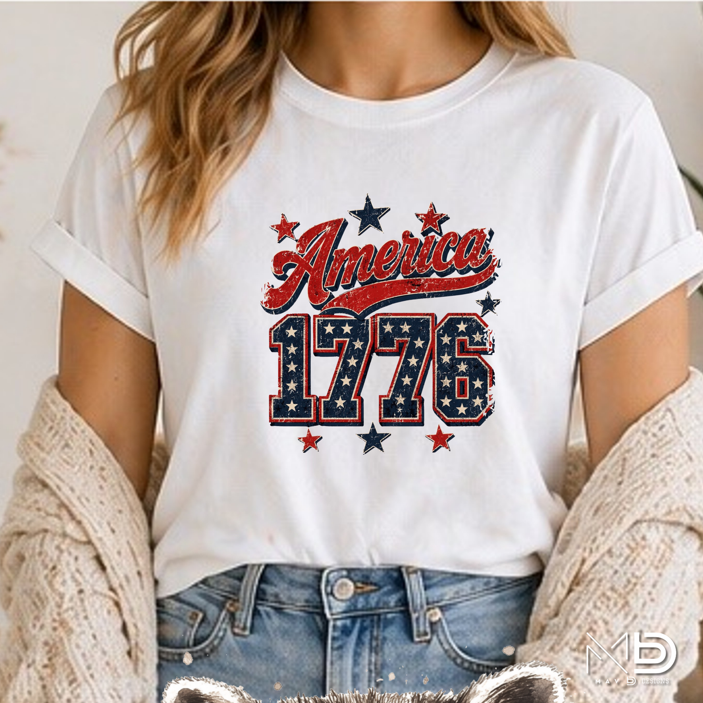 America 1776 Shirt | Vintage Patriotic USA Graphic Tee