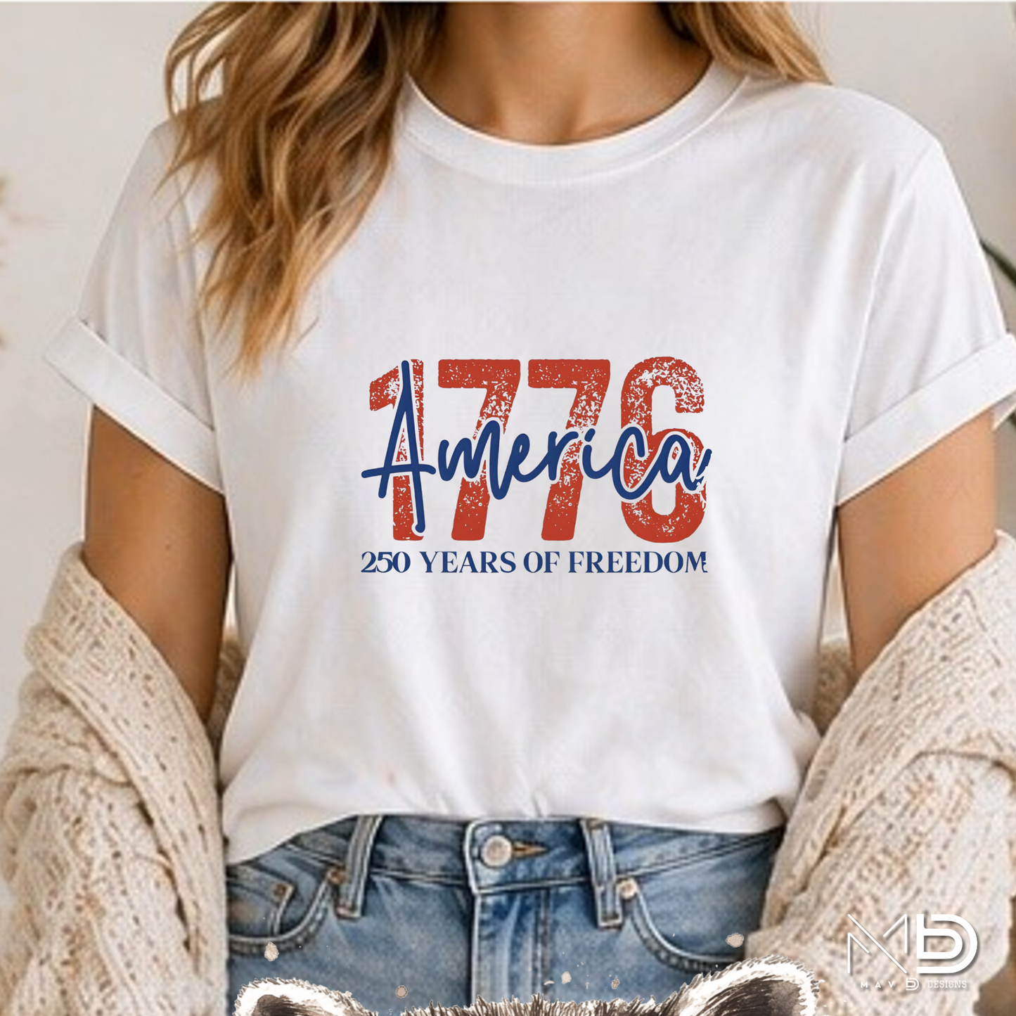 America 1776 | 250 Years of Freedom Patriotic Graphic Tee