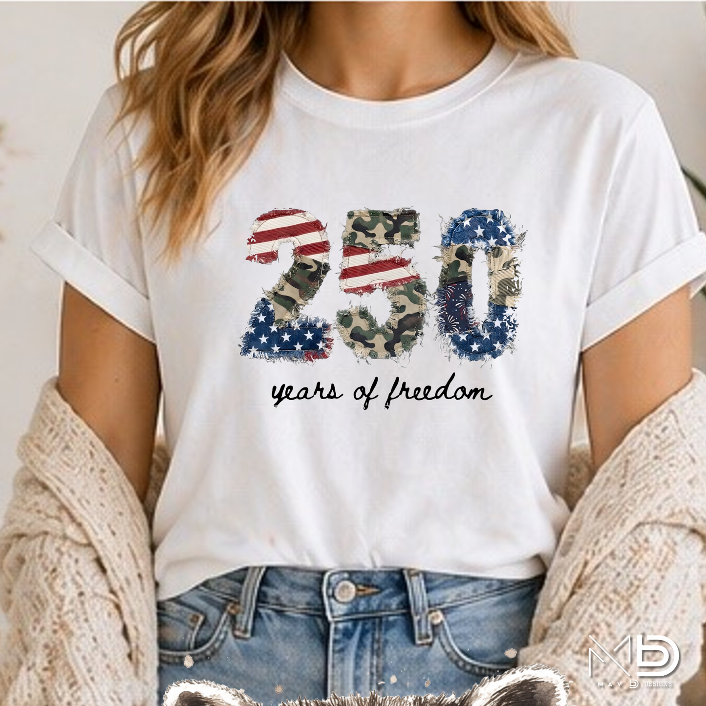 250 Years of Freedom Patriotic Shirt | America 250th Anniversary Tee | Semiquincentennial 1776-2026 Graphic T-Shirt