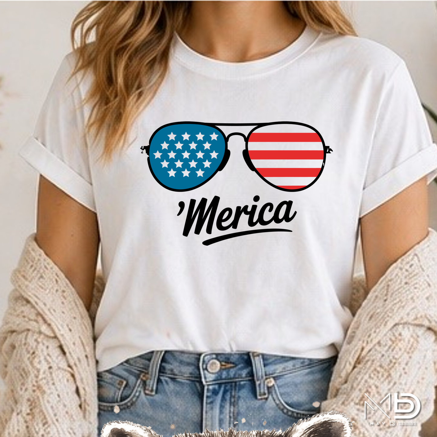 ’Merica Patriotic Sunglasses Shirt
