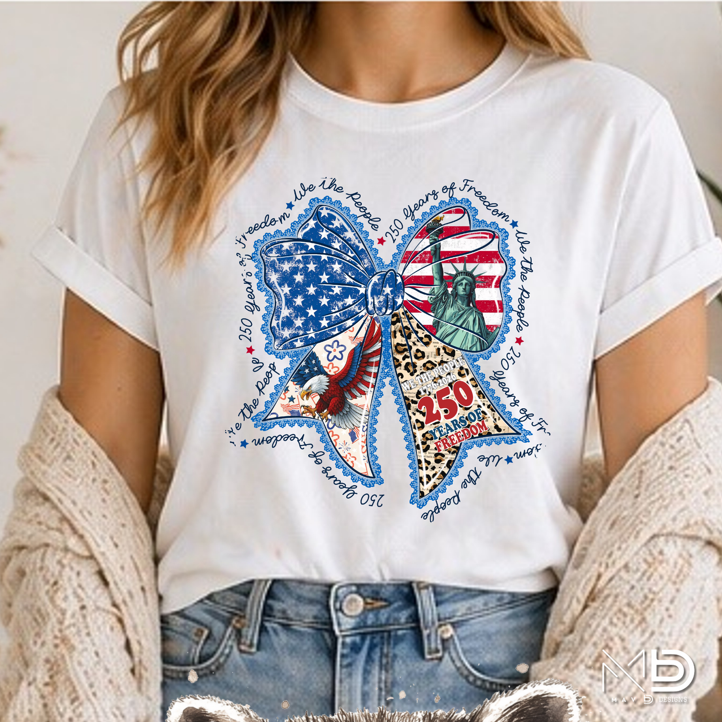 Patriotic Coquette America 250 Tee
