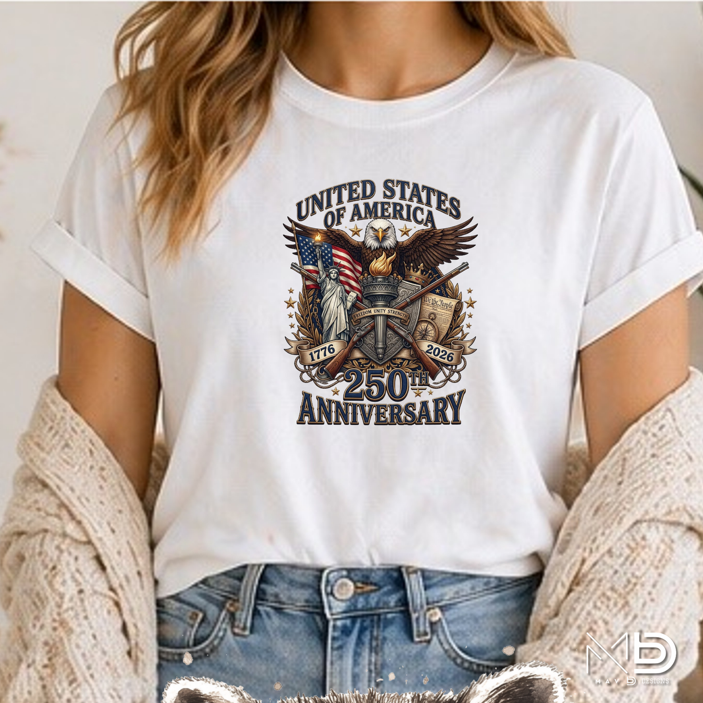 USA 250th Anniversary Shirt | 1776-2026 Patriotic Eagle Graphic Tee