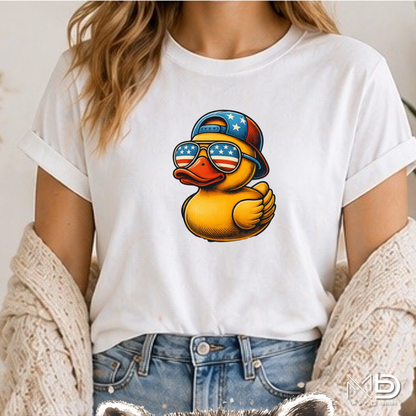 Patriotic Rubber Duck Shirt | Funny USA Duck Graphic Tee