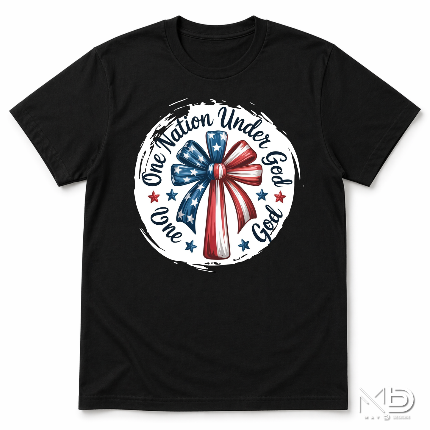 One Nation Under God Shirt | Christian Patriotic USA Graphic Tee
