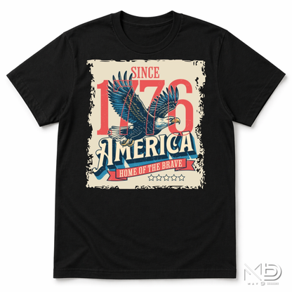 America Since 1776 Shirt | Patriotic Eagle USA Graphic Tee