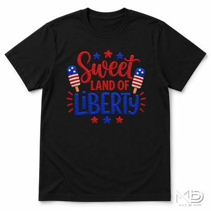 Sweet Land of Liberty Shirt | Patriotic Popsicle Fourth of July Tee