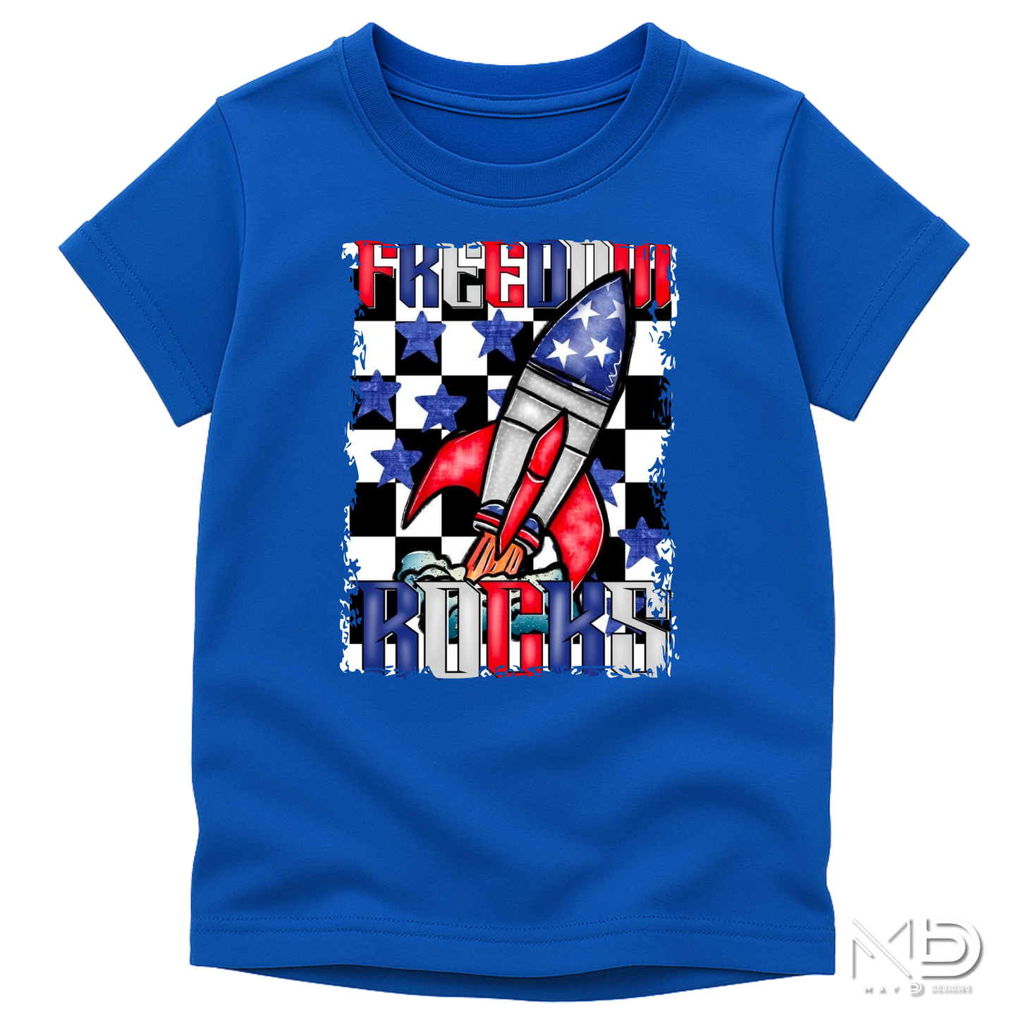 Freedom Rocks Rocket Launch Patriotic Tee