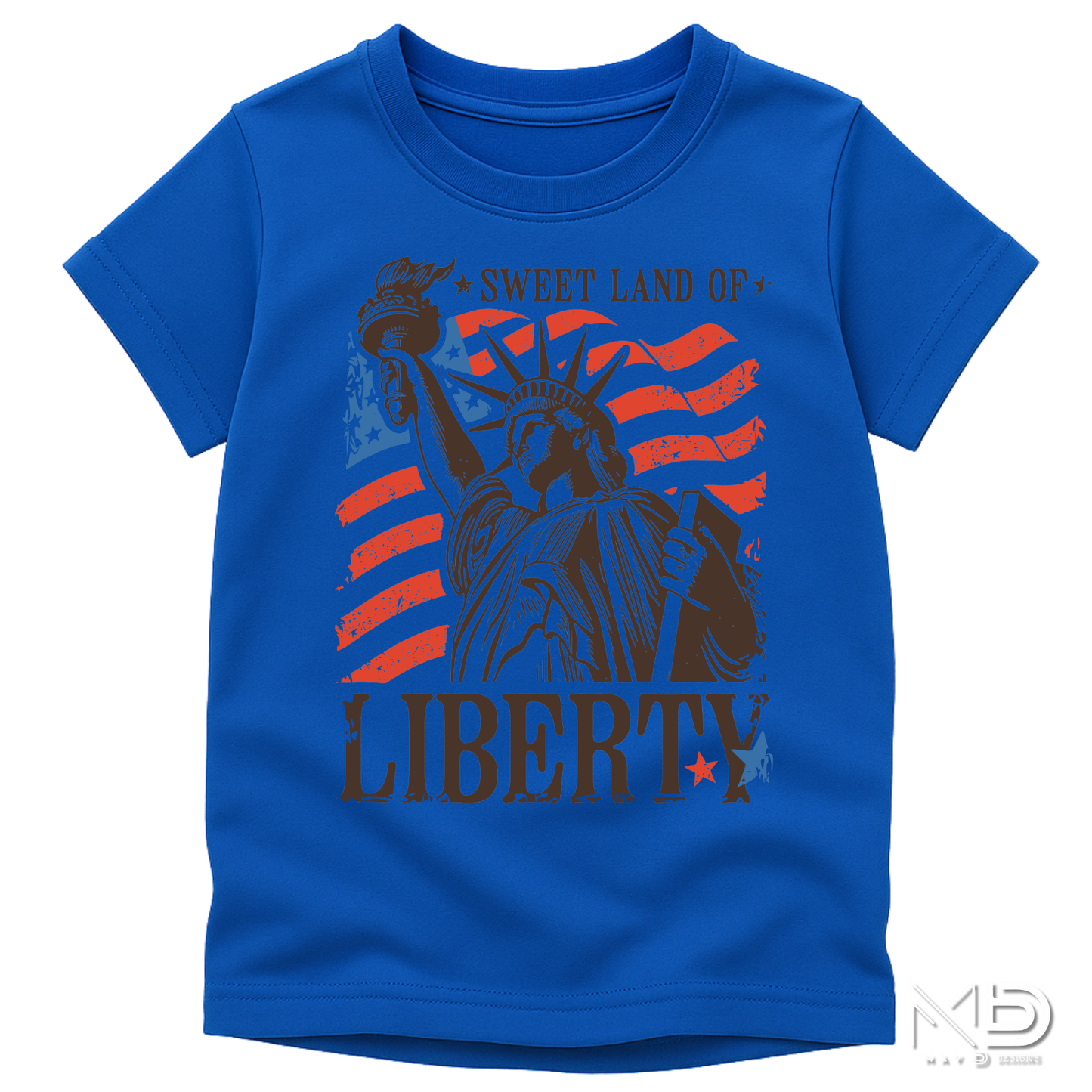 Sweet Land of Liberty Shirt | Statue of Liberty Patriotic Tee | Americana Fourth of July Shirt | USA Freedom Graphic T-Shirt