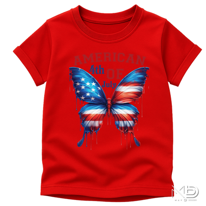 American 4th of July Butterfly Shirt | Patriotic Butterfly Graphic Tee