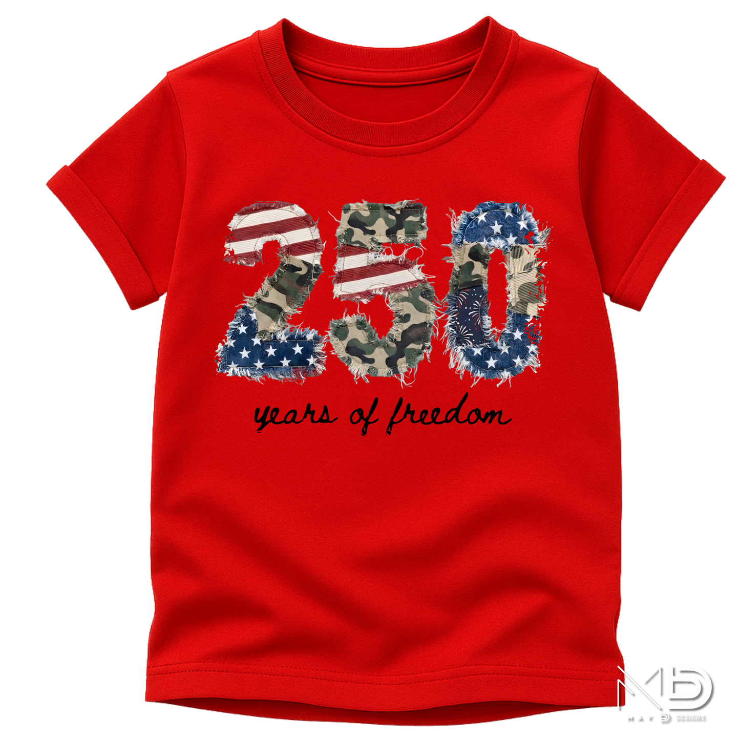 250 Years of Freedom Patriotic Shirt | America 250th Anniversary Tee | Semiquincentennial 1776-2026 Graphic T-Shirt