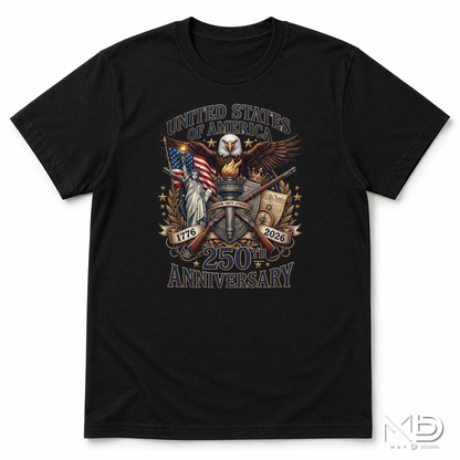 USA 250th Anniversary Shirt | 1776-2026 Patriotic Eagle Graphic Tee
