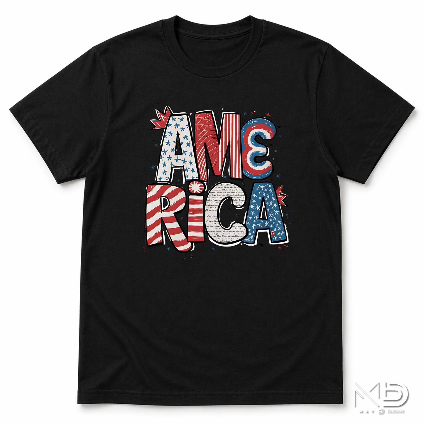 America Patriotic Shirt | Red White Blue USA Graphic Tee