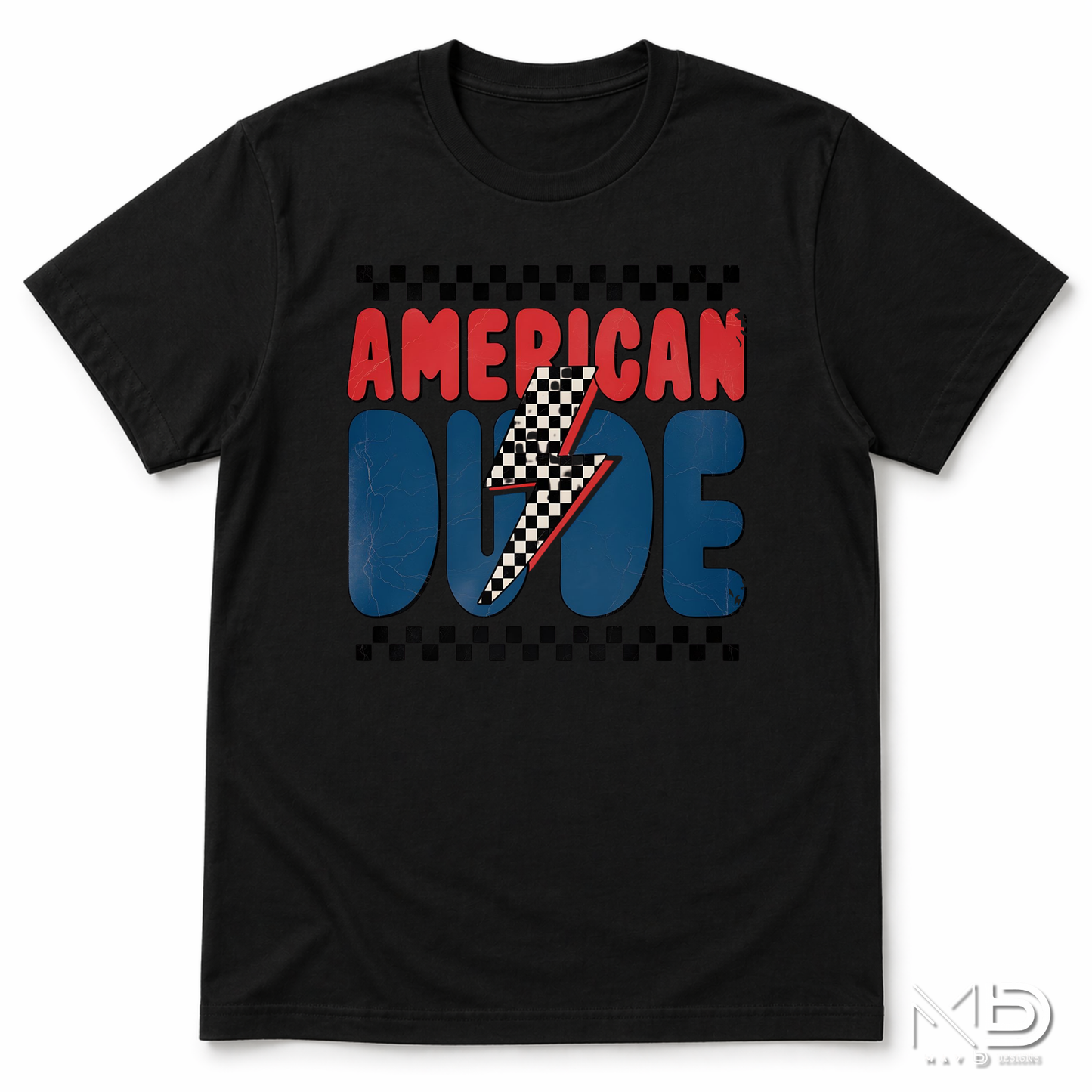 American Dude Patriotic Shirt | Retro Fourth of July Graphic Tee