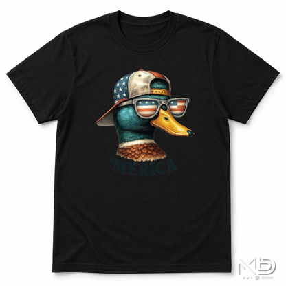 ’Merica Duck Patriotic Shirt | Funny Fourth of July Mallard Tee