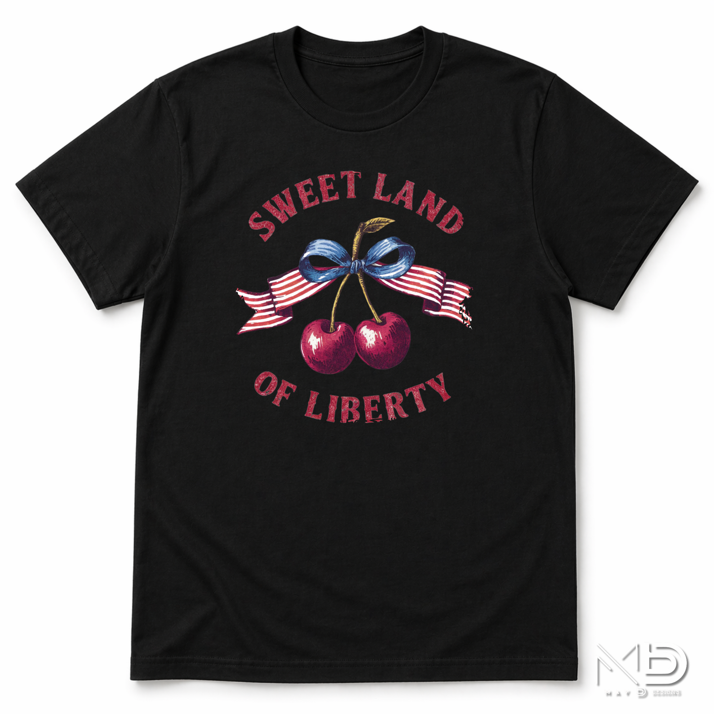 Sweet Land of Liberty Patriotic Cherry Shirt