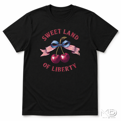 Sweet Land of Liberty Patriotic Cherry Shirt