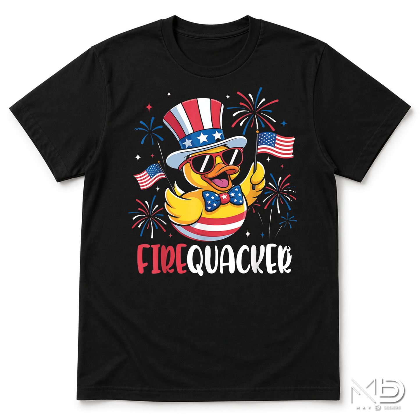 Funny Duck Patriotic Shirt | Firequacker Independence Day Tee