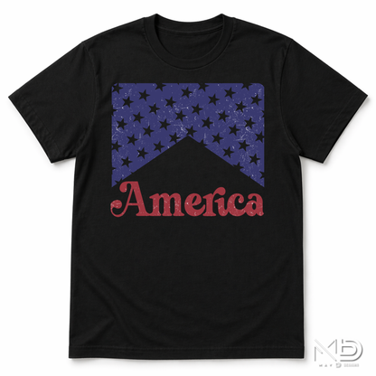 Vintage America Stars & Stripes Patriotic Shirt | Fourth of July Graphic Tee