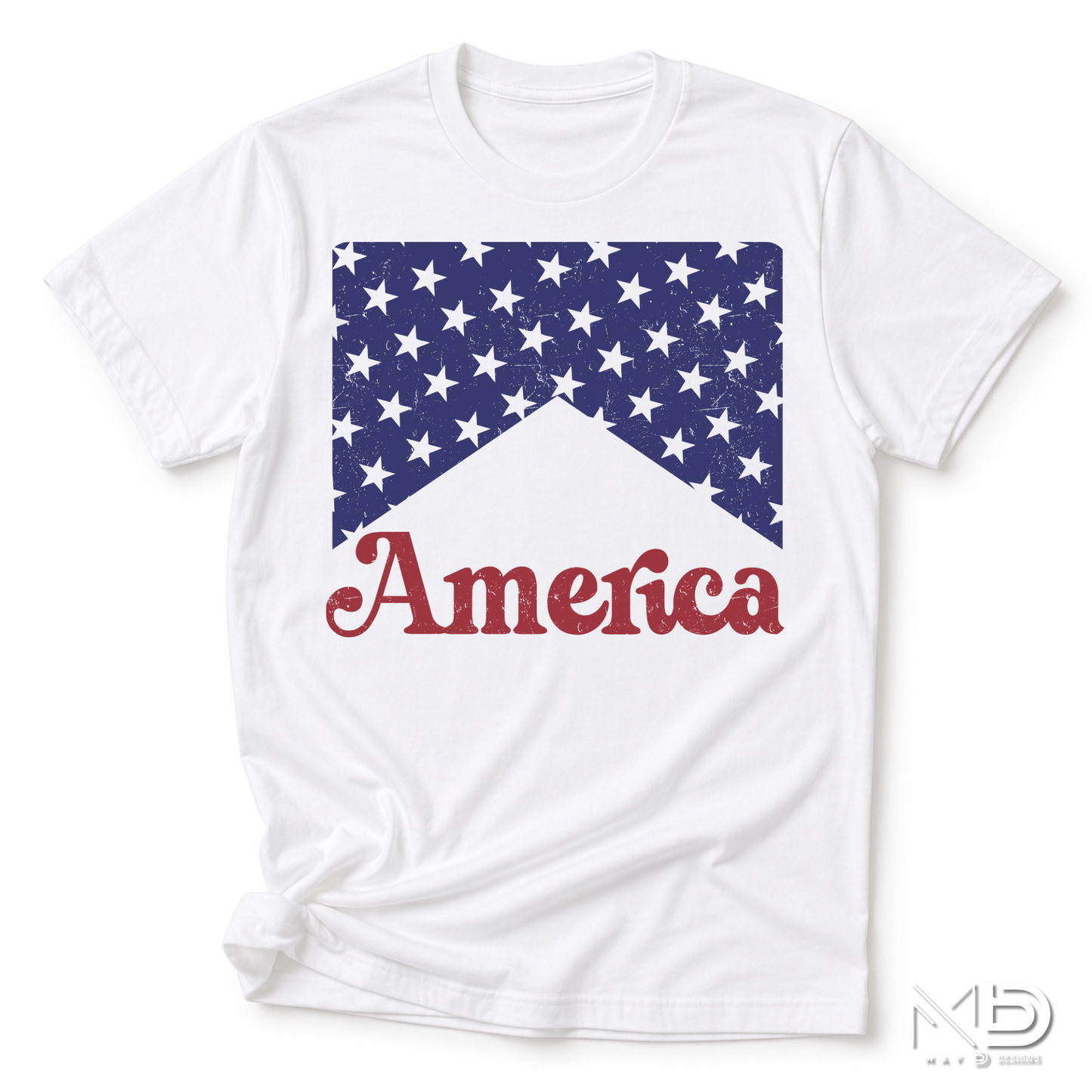 Vintage America Stars & Stripes Patriotic Shirt | Fourth of July Graphic Tee