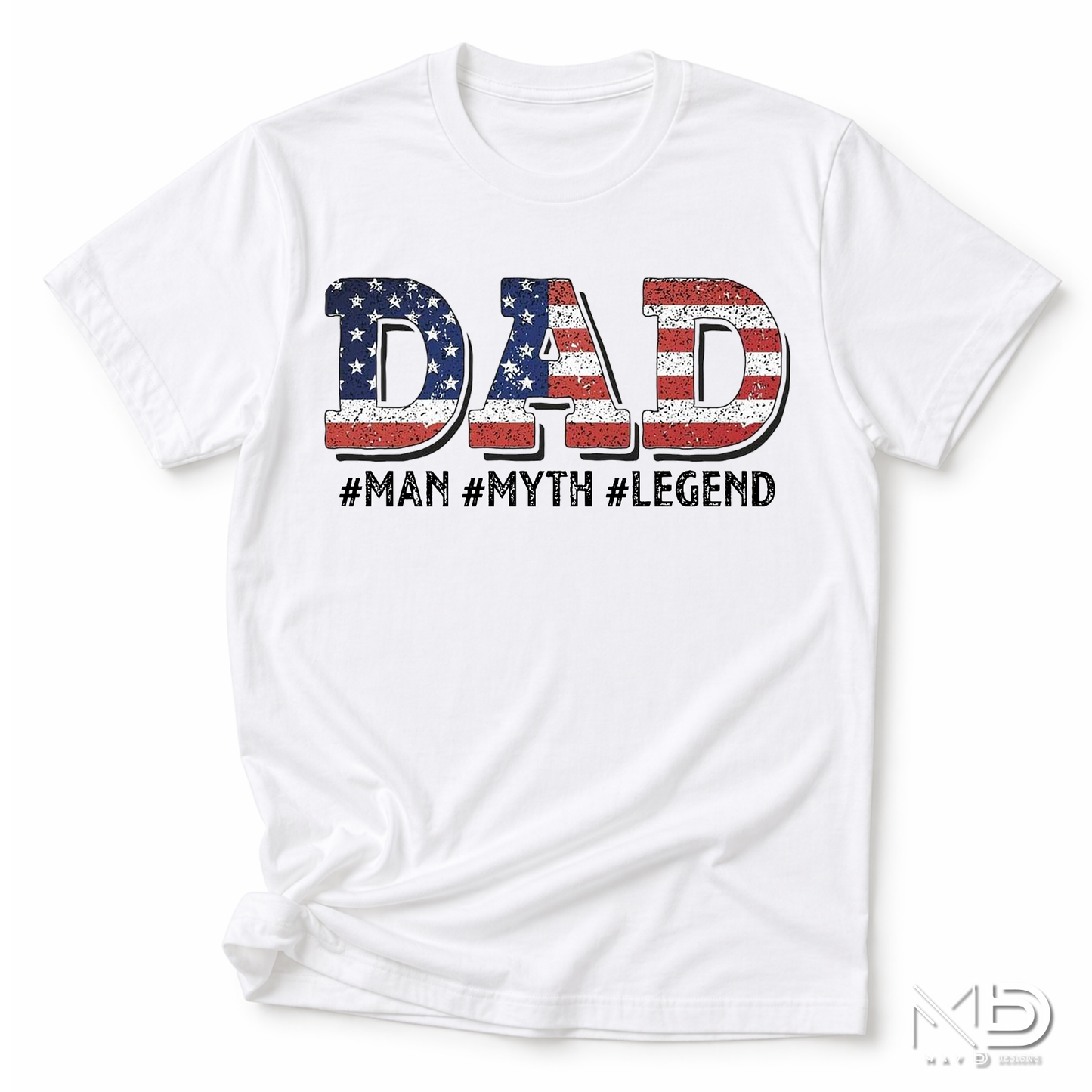 Dad Man Myth Legend Patriotic Shirt | American Flag Father’s Day Tee