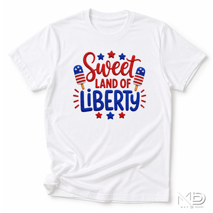 Sweet Land of Liberty Shirt | Patriotic Popsicle Fourth of July Tee