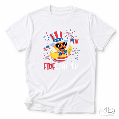 Funny Duck Patriotic Shirt | Firequacker Independence Day Tee