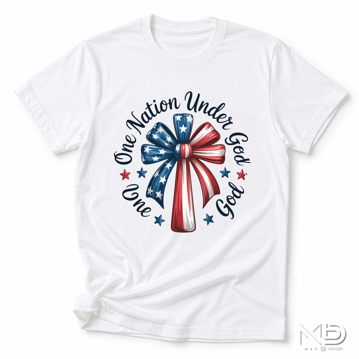 One Nation Under God Shirt | Christian Patriotic USA Graphic Tee