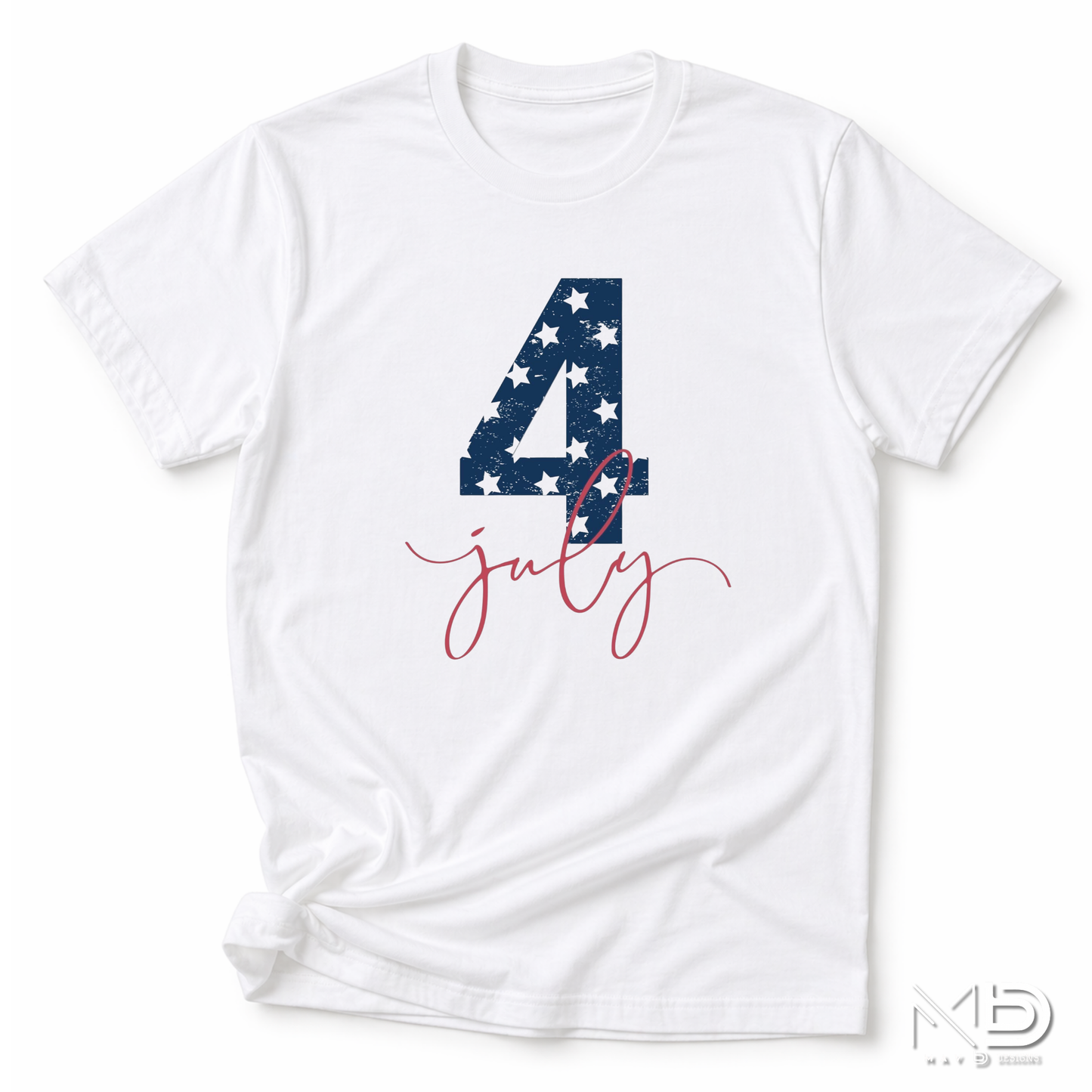 4th of July Shirt | Simple Patriotic Independence Day Graphic Tee