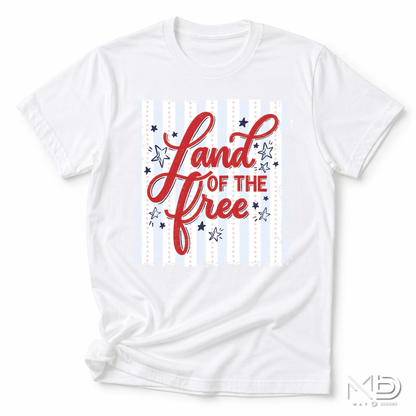 Land of the Free Shirt | Patriotic USA Graphic Tee