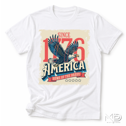 America Since 1776 Shirt | Patriotic Eagle USA Graphic Tee