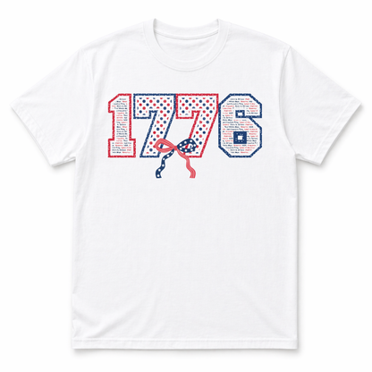 1776 Patriotic Shirt | Fourth of July Graphic Tee | America Independence Day Red White Blue T-Shirt
