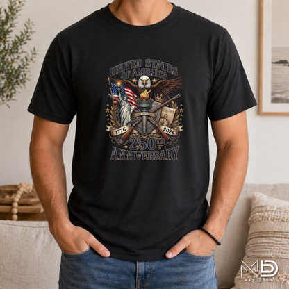 USA 250th Anniversary Shirt | 1776-2026 Patriotic Eagle Graphic Tee