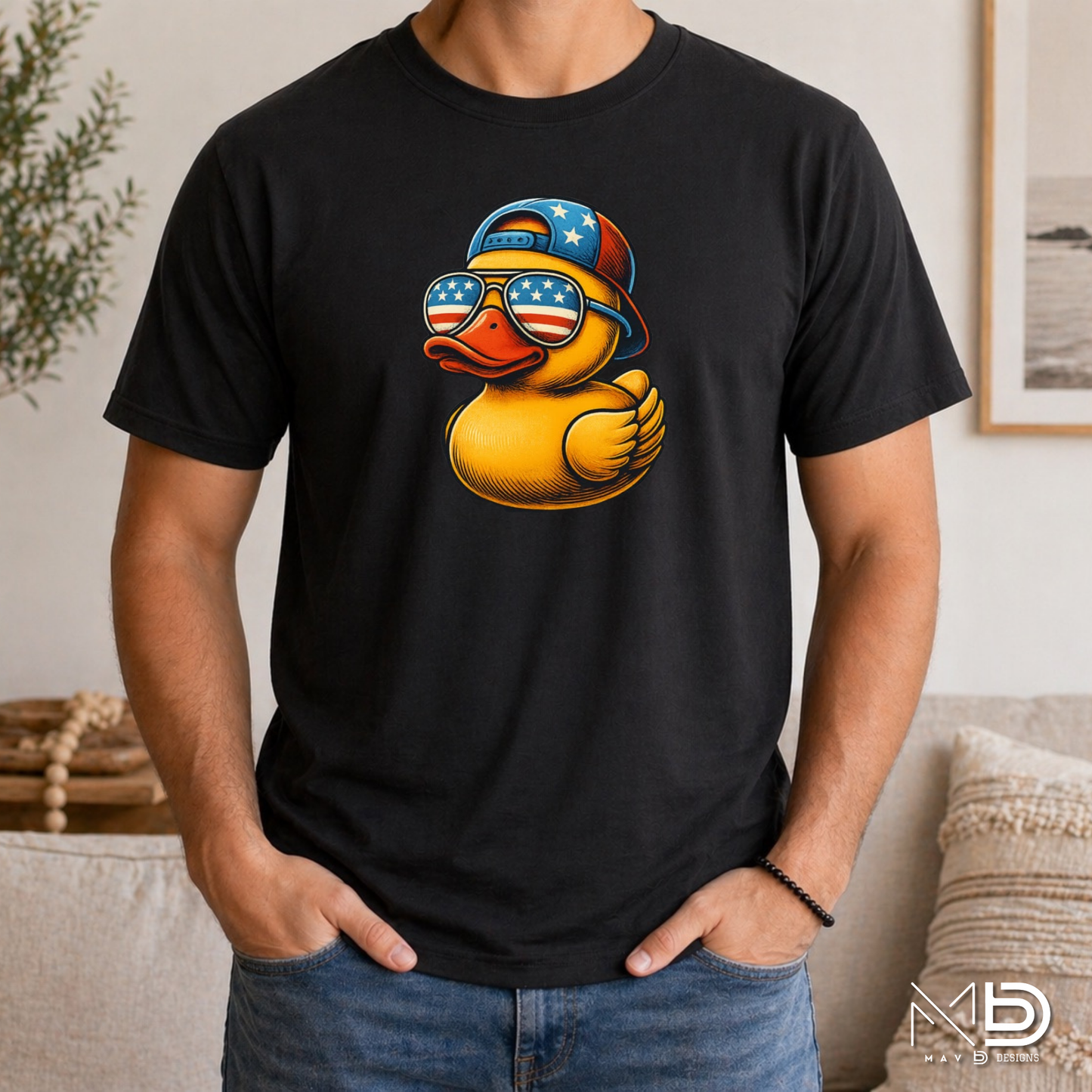 Patriotic Rubber Duck Shirt | Funny USA Duck Graphic Tee