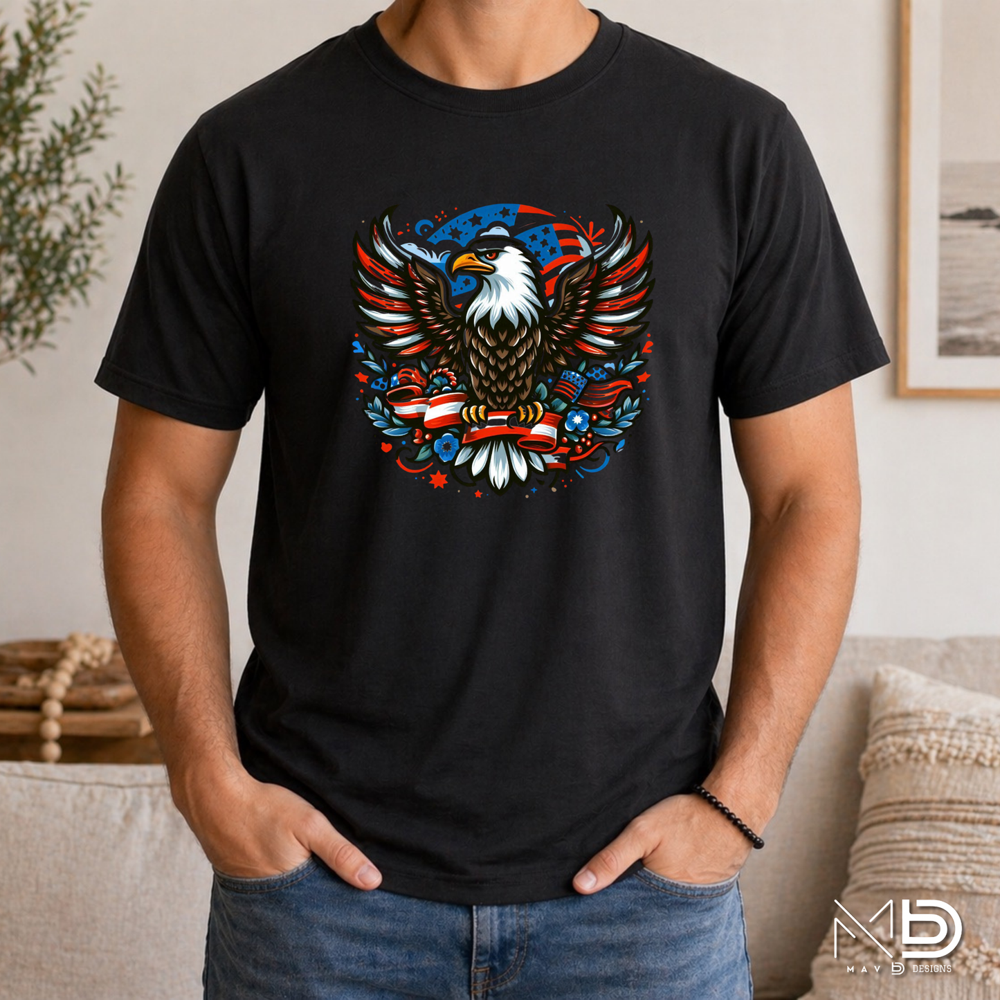 Patriotic Bald Eagle Freedom Shirt