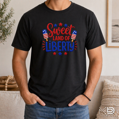Sweet Land of Liberty Shirt | Patriotic Popsicle Fourth of July Tee